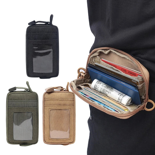 1000D Tactical EDC Pouch Wallet Bag Portable Key Coin Purse Waist Earphone Bag Mini Key Holder Pouch for Hunting Tactical Tool
